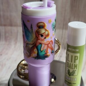 Purple Tinker Bell Mini Keyxhain Tumbler.